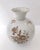 Rosenthal Ivory Ceramic Vase with Brown Floral Details from Rosenthal, Italy, 1943 For Sale - Image 4 of 17