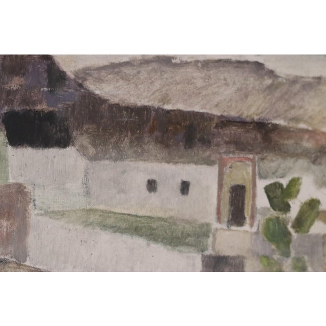 Josef Sandberg, Houses, 1960s, Oil on Panel, Framed For Sale - Image 7 of 14