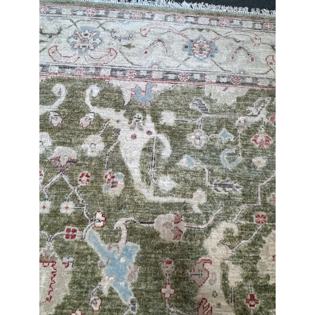 Textile 6ft 2in × 9ft Hand-Knotted Wool Oriental-Style Area Rug For Sale - Image 7 of 12