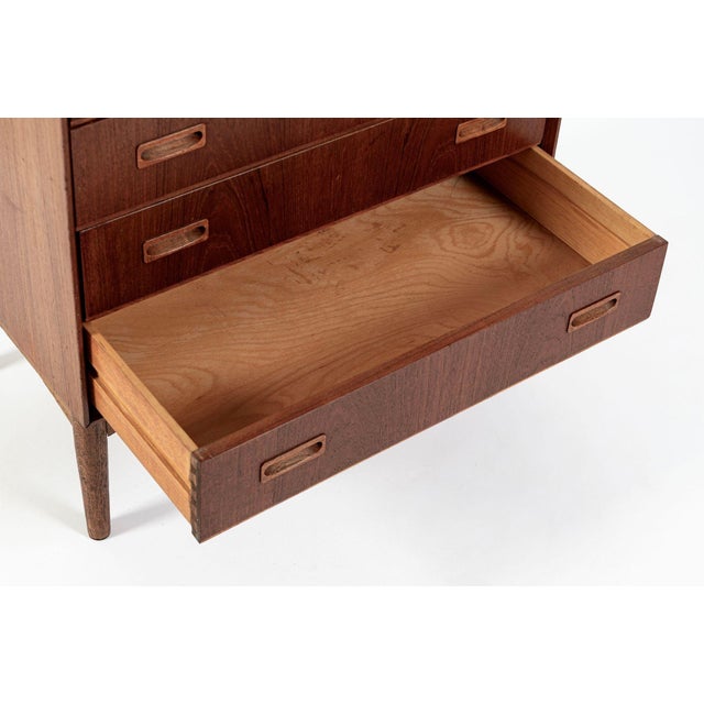 Mid-Century Danish Modern Teak Secretary Desk or Bar Cabinet Made in Denmark 1960s For Sale - Image 13 of 17