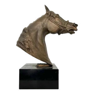 Bernard Winskill Bronze Arabian Horse Head Sculpture