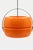 Vintage Space Age Orange Plastic Pendant Lamp, 1970s For Sale - Image 3 of 3