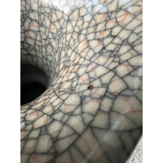 Rare Antique Chinese Ge Ware Crackle Glaze Vase - C. T. Loo Collection Export 1921 For Sale - Image 11 of 14