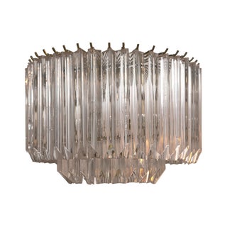 Mid-Century Modern Lucite Prism Chandelier For Sale