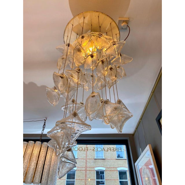 Italian Spiral Chandelier in Murano Glass, 1960 For Sale - Image 11 of 14