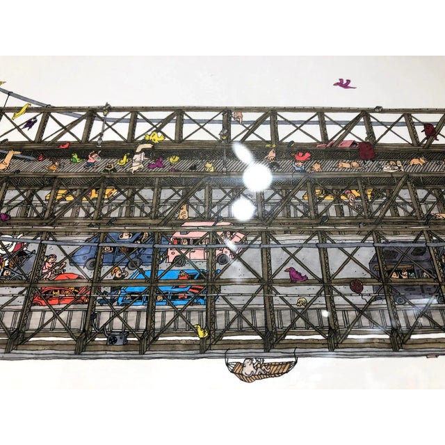 This beautiful intricate, rotring pen and markers on paper, on 350gsm colorset white paper. This piece is framed on a...