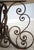 Metal Pietra Dura Style Iron Base Marble Top Table For Sale - Image 7 of 12