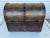 Wood Mid 20th Century Vintage Decorative Wood Dome Treasure Chest Box For Sale - Image 7 of 10