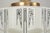 Vintage Art Deco Scalloped Stenciled Opal Glass Pendant Light For Sale - Image 4 of 8