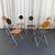 Metal Set of Six Post-Modern r.j.c. Reversible Folding Chairs by René-Jean Caillette For Sale - Image 7 of 9