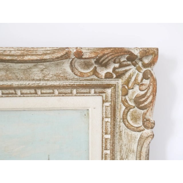 1950s French Vintage Mountain Landscape Oil Painting Signed For Sale - Image 5 of 10