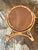 Wood Vintage French Bamboo Mirror For Sale - Image 7 of 12