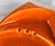 Mid-Century Atomic California Pottery Orange Drip Glaze Ashtray For Sale - Image 6 of 10