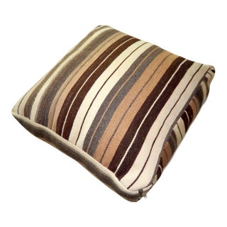Turkish Kilim Pouf 24'' X 24'' For Sale
