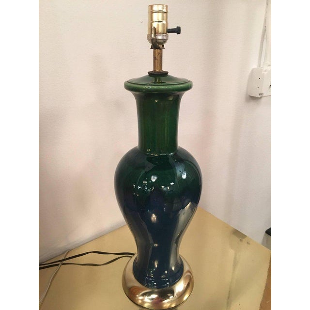 Vintage MidCentury Modern Drip Glaze Table Lamp Chairish
