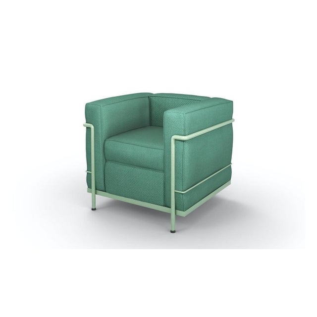 Cassina LC2 Poltrona Armchair by Le Corbusier, Jeanneret, Charlotte Perriand for Cassina For Sale - Image 4 of 13