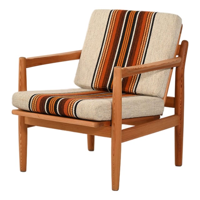 Vintage Norwegian Armchair by Harry Moen for Bruksbo, 1960s For Sale