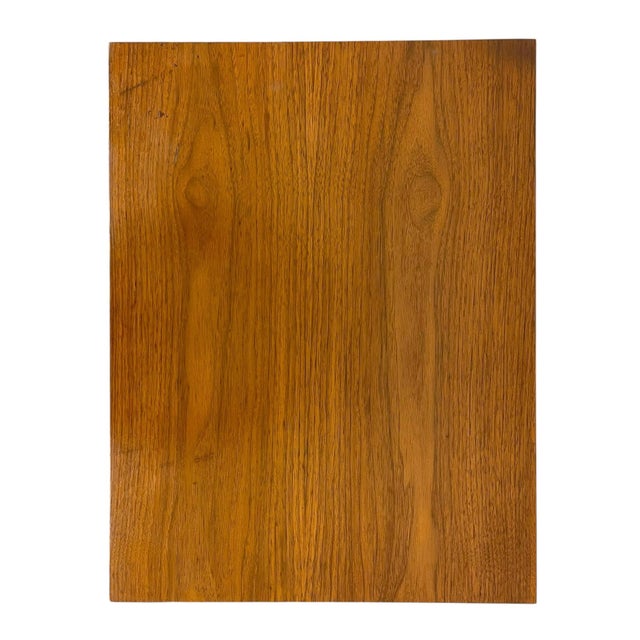 Wood Vintage Mid Century Modern One Drawer Nightstand With Open Shelf and Tapered Legs For Sale - Image 7 of 9