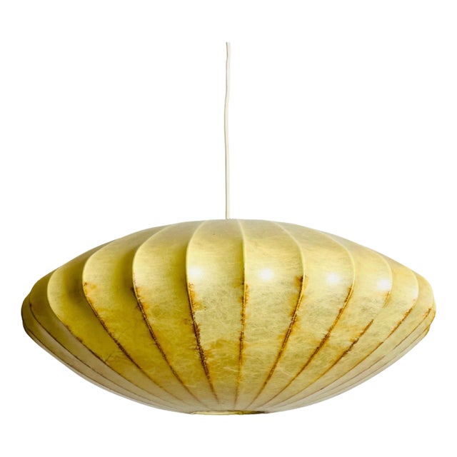 Mid-Century Modern Saucer Cocoon Pendant Lamp, 1960s For Sale