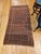 19th Century Turkmen Yomut Area Rug in Allover Geometric Pattern in Dark Red, Brown, French Blue For Sale - Image 10 of 18