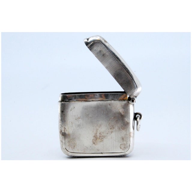 Silver Matchbox with Engravings For Sale - Image 5 of 11