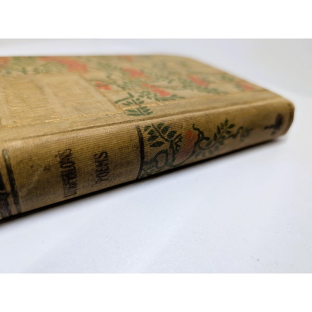Antique Longfellow’s Poems Decorative Art Nouveau Cloth Book – H. M. Caldwell Co. c.1900 For Sale In Dallas - Image 6 of 18