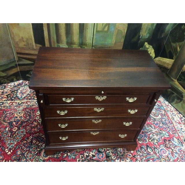 Mahogany Server, Mahogany Bachelor Chest, Craftique Furniture For Sale - Image 9 of 13