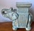 Turquoise Glazed Ceramic Elephant Plant Stand For Sale In New York - Image 6 of 7