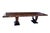 1980s Grand Macassar Ebony Veneer Dining Table With Pedestal Base For Sale - Image 9 of 9