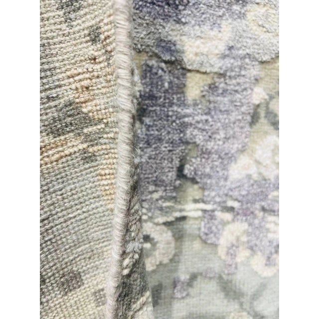 2020s Gray Modern Rug Silk & Wool For Sale - Image 4 of 8