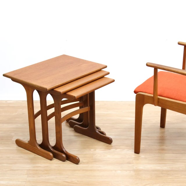 1960s 1960s Mid Century Nesting Tables by G Plan - Set of 3 For Sale - Image 5 of 10