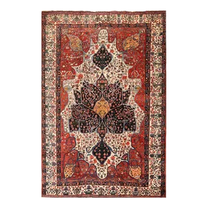 1920s Antique Persian Bakhtiari Area Rug 10’3″ X 15’5″