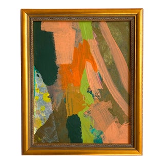 "Paved With Leaves" 2024 Framed Painting by Jessalin Beutler For Sale