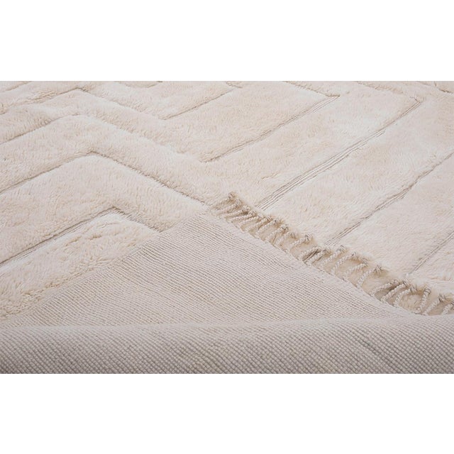 Large Hand-Knotted Wool Rug by Azele Studio For Sale - Image 6 of 11