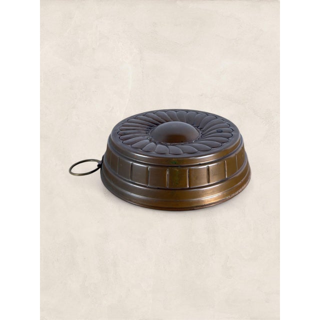 1900 - 1909 Antique English Tin Plated Cake Mould For Sale - Image 5 of 7