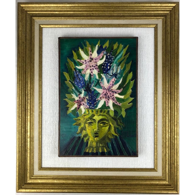 Textile Oil on Canvas Painting by Peter Todd Mitchell For Sale - Image 7 of 7