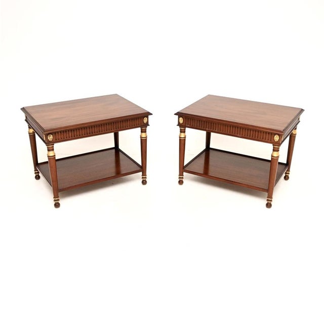 Georgian Parcel Gilt Side Tables, 1950, Set of 2 For Sale - Image 6 of 13