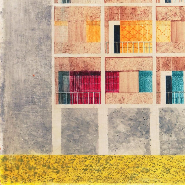 'Architectural' by J. Katulski, Exhibited at Buffalo Fine Arts Academy, Albright Art Gallery For Sale In Monterey, CA - Image 6 of 10