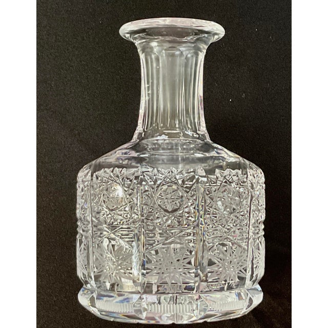American Mid 20th Century Starburst Cut Miniature – 6 Ounce Capacity Decanter For Sale - Image 3 of 10
