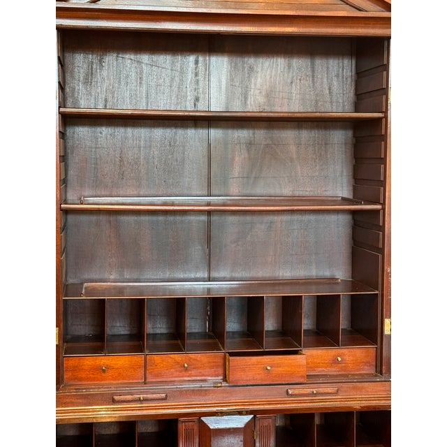Late 18th Century English Mahogany Secretary Bookcase For Sale - Image 9 of 15