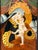 Vintage German Reverse Glass Folk Art Painting of Madonna and Child For Sale - Image 4 of 5