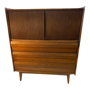 1960s Lane Mid-Century Modern High Chest in the Manner of George Nakashima