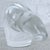 Transparent Vintage 1960’s French Baccarat Crystal Polar Bear Retired Paperweight Figurine, in the Style of François Pompon For Sale - Image 8 of 12