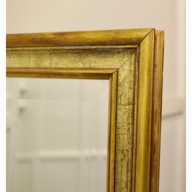 Glass Long Gilt Dressing Mirror, 1960s For Sale - Image 7 of 9
