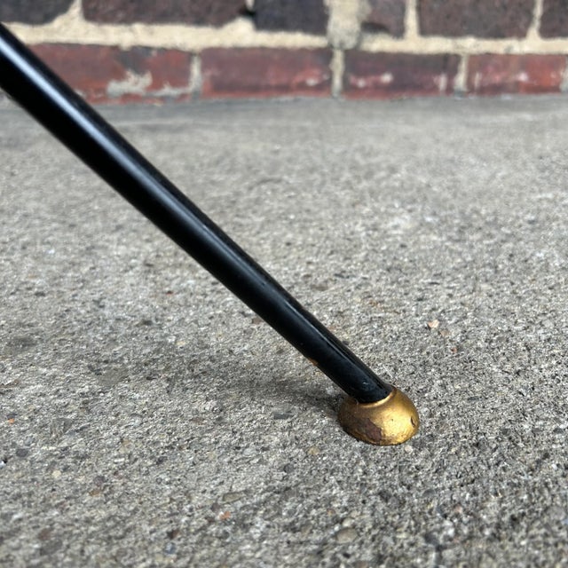 Metal Italian Metal Tray Side Table in the Style of Christian Dior For Sale - Image 7 of 12