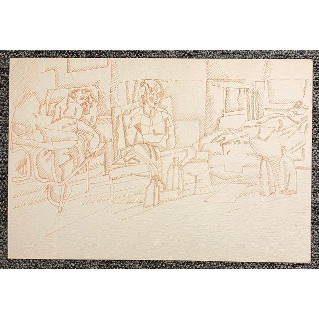 Double sided drawing on paper from the estate of Florida artist Dr. Ronald Frank Yrabedra (1944-2022). Yrabedra earned his...