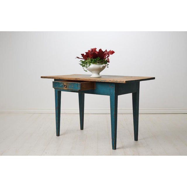 Antique Swedish Gustavian Style Country House Table For Sale - Image 5 of 13