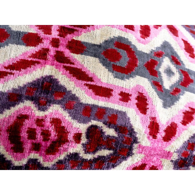 2020s Canvello Artisan-Crafted Decorative Pillow With Geometric and Floral - Down Insert Included For Sale - Image 5 of 5