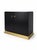 Elegant Baker Furniture black cabinet from the André Arbus Collection. This sophisticated two-door cabinet features a...