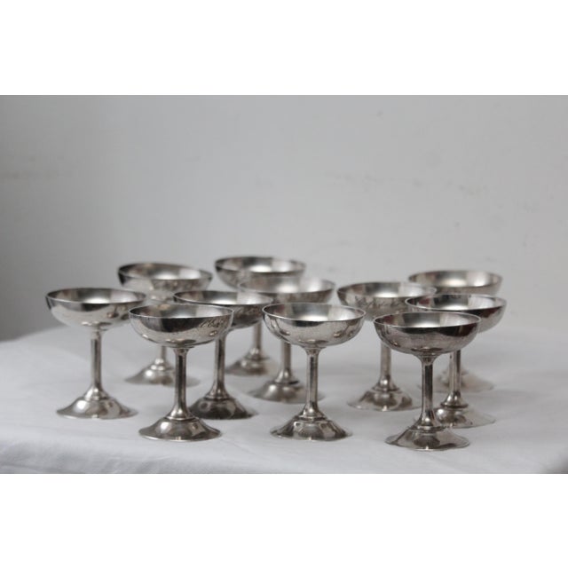 Silver Ice Cream Bowls, 1970s, Set of 11 For Sale - Image 11 of 18